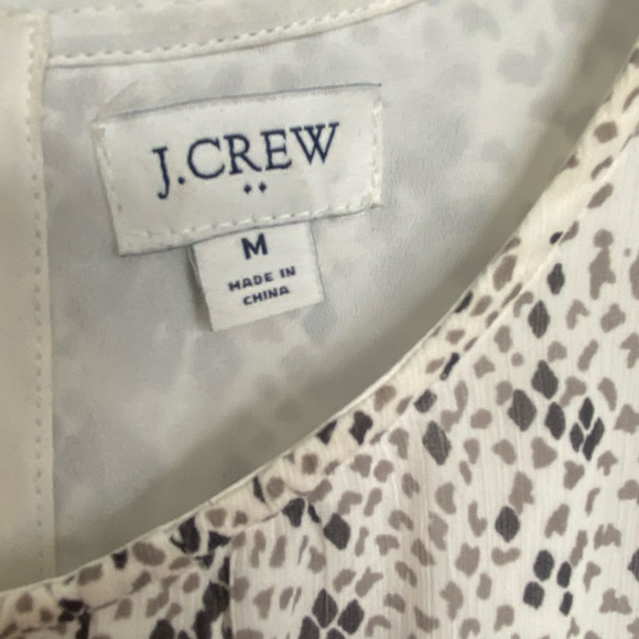 JCrew snake pattern cinched waist dress - Picture 2 of 3